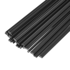 MECCANIXITY 30pcs 13 Inch Plastic Welding Rods PP Welding Strips Welder Rods for Car Bumper, Kayak Repair, Plastic Welder, Black