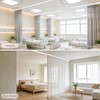 Ceiling Curtain Track White 6-9 ft Heavy Duty Ceiling/Wall Mount