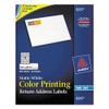 Avery 8257 Inkjet Color-Print Address Labels, 3/4 x 2-1/4, Matte