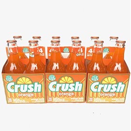 3 Pack Crush Orange Soda Made With Pure Cane Sugar, 12 Fl. Oz., 12 Bottles