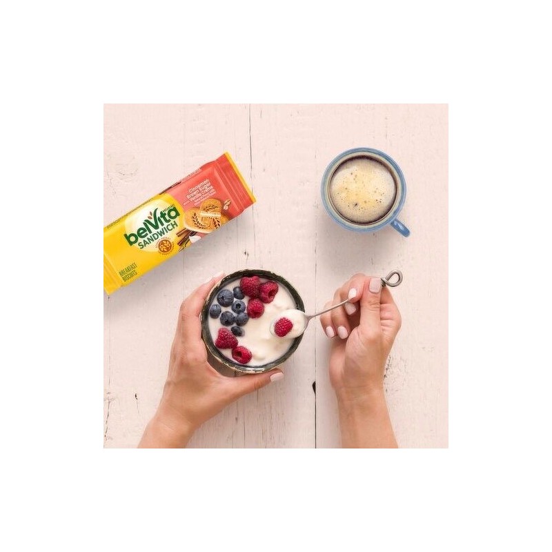 belVita Cinnamon Brown Sugar With Vanilla Creme Breakfast Biscuits Sandwiches-6B
