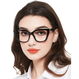 MARE AZZURO Oversized Reading Glasses 2.00+ Women Large Cat Eye Readers 1.0 1.25 1.5 1.75 2.0 2.25 2.5 2.75 3.0 3.5 4.0 5.0 6.0 (Black, 2.00)