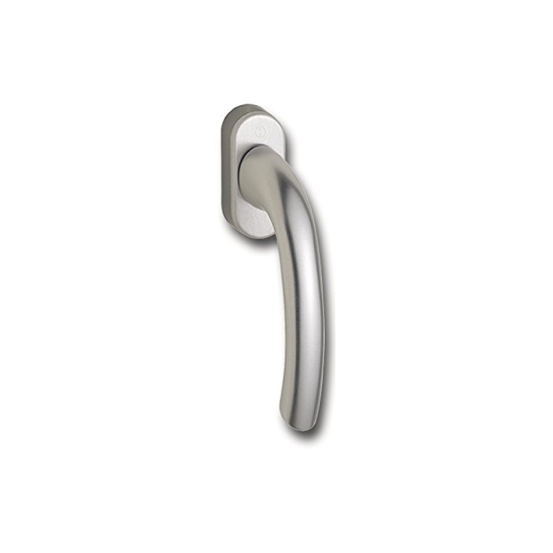 Hoppe 8106619 Tokyo window handle with snap lock, square 7