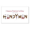 CafePress Happy Father's Day to My Handyman Sticker Rectangle Bumper