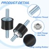 sourcing map M6 x 18mm Rubber Mounts, 15 x 20mm