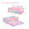 alldomess Kids Couch Extra Large,Glow in The Dark 2-in-1 Folding