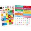 Magnetic Calendar Numbers 100 Pcs Month and Holiday Magnets Labels
