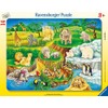 Ravensburger 06052 Children's Puzzle, Zoo Visit, Frame Puzzle