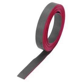 MECCANIXITY 30AWG IDC Wire Flat Ribbon Cable 2m/6.6ft Length 0.635mm Pitch 14 Pin Gray for JTAG/ISP Connecting