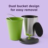 Chef'n 5269025 ECOCROCK COMPOST Papelera, 75 galones, acero gris