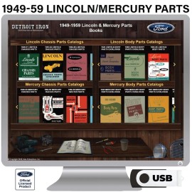1949-1959 Lincoln / Mercury Parts Manuals on USB