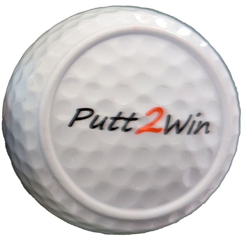 Putt2Win Flat Golf Ball Putting Practice Training Aid with Triple