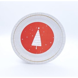 LE NAPPAGE ARTS DE LA TABLE 8 Paper Plates Diameter 23 cm 100% Nature Enchanted Forest