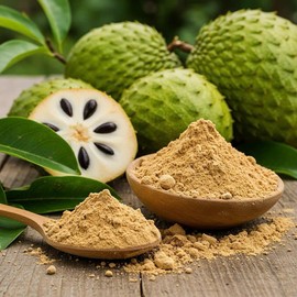 Nutrigins Soursop Fruit Powder 4oz | Pure Graviola Fruit Powder | Dried Guanabana (Annona Muricata) for Tea, Smoothies and Recipes | Non-GMO, No Sugar, Gluten-Free, Vegan