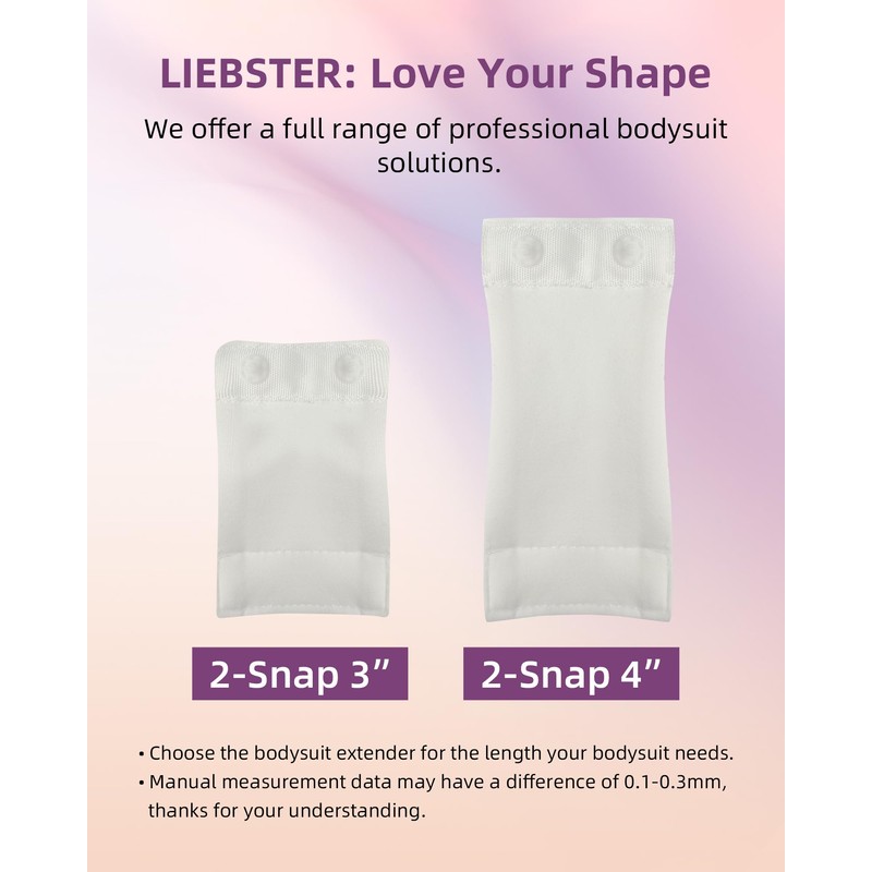Liebster Shapewear Bodysuit Extender for Women - Adjustable Crotch &