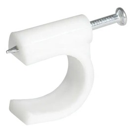 Grapa Para Cable Coaxial 16 Mm Blanco 20 Pzas Grac16 Surtek