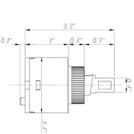 Dura Faucet DF-RK600 RV Ceramic Disc Cartridge Replacement for Faucets DF-NMK508 and DF-NMK861