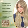 RUNATURE Blonde Clip-in Hair Extensions Human Hair Balayage Ash Blonde