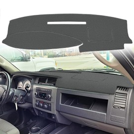Dash Cover Mat Custom Fit for Dodge Dakota Dashboard Pad Cap Carpet Protector K343 (Dark Gray)