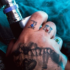 FIFTH CUE 14G Eyeball 316L Surgical Steel Internally Threaded Dermal Anchor Top (Green)