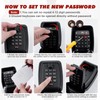 GIBOHOM Key Safe with Number Code, Key Safe Wall Mounted