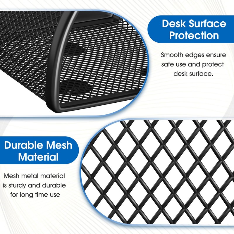 MaxGear Magnetic Pen Holder, 2 Pack Locker Organizer Mesh Pencil