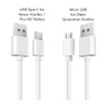 6ft Long USB to Micro-USB & USBC Charger/Charging/Power Cable Cord
