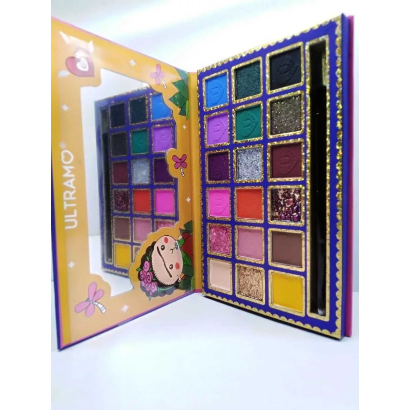 Ultramo Paleta De Sombras + Brocha Baby Frida Kahlo Origina