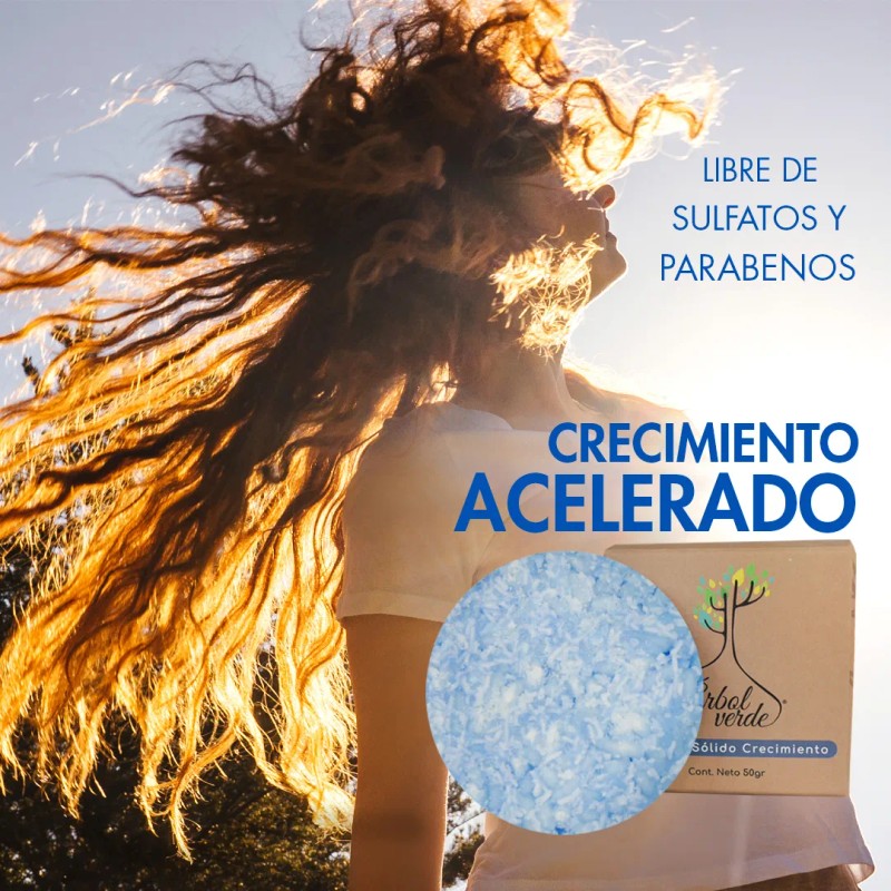 Shampoo Sólido Árbol Verde Bergamota Cola Caballo 50g