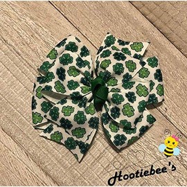 St. Patrick's Day Pinwheel Hair Bow