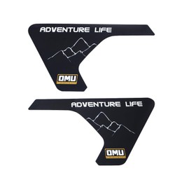 OMU Fender car Stickers for 2018-2024 Jeep Wrangler JL, Vent Stickers Mountain Pattern Decals, Durable Exterior Accessories for Off - Road Style Enhancement