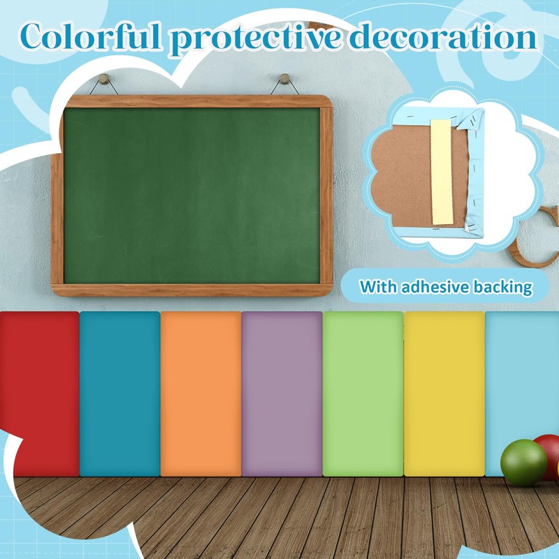 Hahafelt 16 Pack Wall Padding for Playroom Peel and Stick