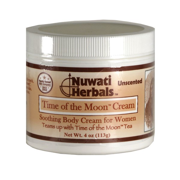 Nuwati Herbals - Time of the Moon - Moisturizing Body Cream for Women, 4 ounce