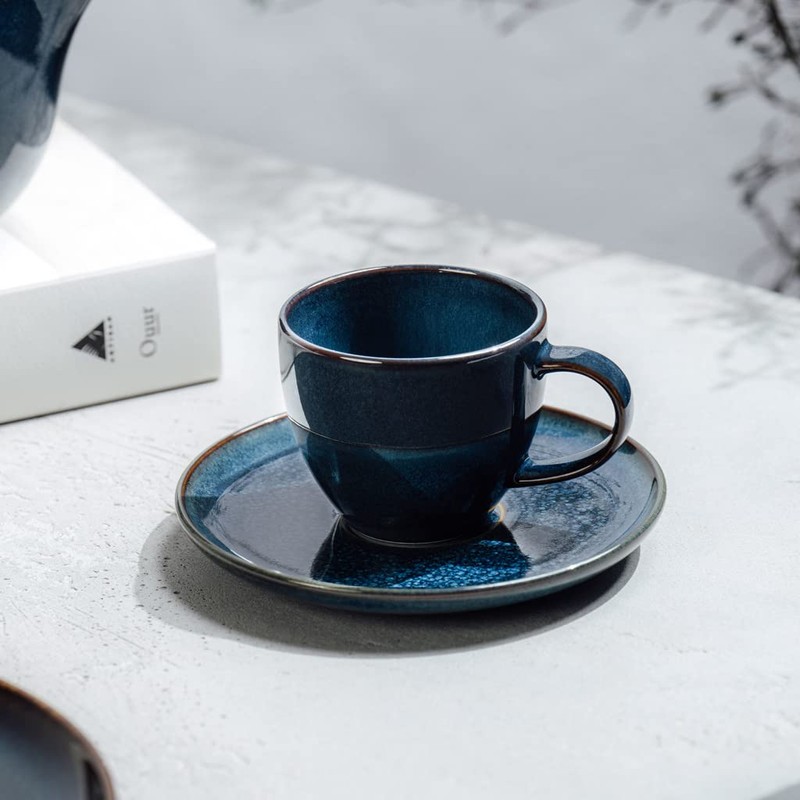 Crafted Denim espresso cup saucer, 12 cm Ø