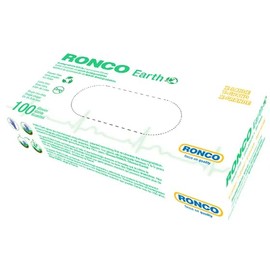 Biodegradable Nitrile Gloves, Large Size, 100 Pack, Disposable, Eco-Friendly, Compostable by Ronco Earth, Latex & Powder Free, 3.5 Mil (Violet Colour) L