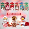 Paquete de 60 Bolsas para Dulces de Navidad,Bolsas de Regalo,Bolsitas