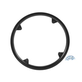 A ABSOPRO Bicycle Crankset Crankset Cover 48 Teeth 12 cm Plastic Black
