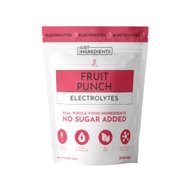Fruit Punch Electrolytes – 30‑Serving Hydration Drink Mix with Coconut Water, Sea Salt, and Trace Minerals – Supports Hydration, Recovery, and Electrolyte Balance*