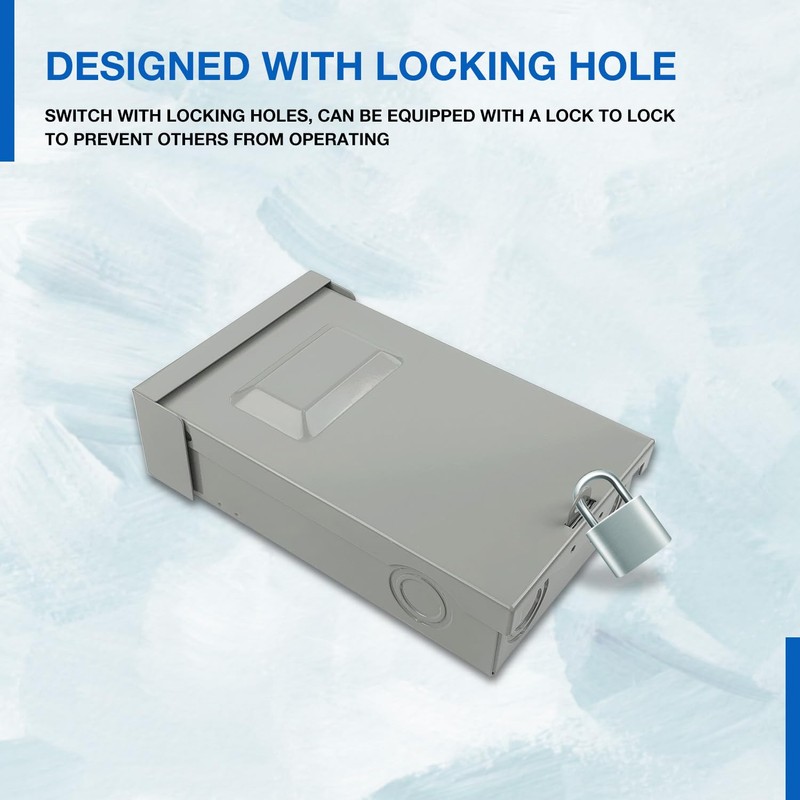 Z ZDS-60A Pull-Out Disconnect Switch 60A 240V Non-Fused,Replacement DDS-60U,MA-NFD60A,83315,755-60NF