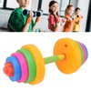 Adjustable Dumbbell Toy Plastic Fitness Weight Lifting Dumbbell for Kids