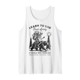 Shenandoah National Park Bear Spray Funny Hiking Camping Tank Top
