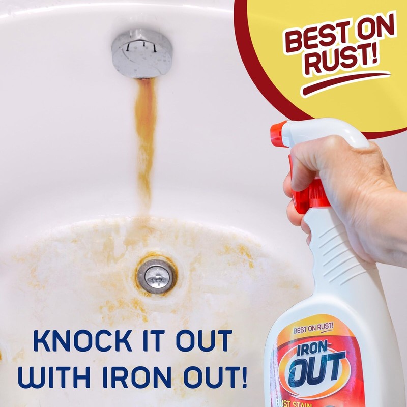 IRON OUT Heavy Duty Rust Stain Remover Spray Gel 24