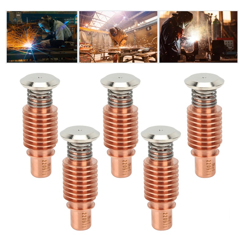 5Pcs Plasma Torch Electrode Copper High Temperature Resistance Accessories 220971