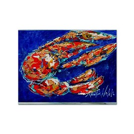 Caroline's Treasures MW1155PLMT Craw Momma Crawfish Fabric Placemat Washable Placemat Dinner Table Decor No Ironing Linen Look