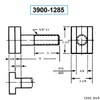 HHIP 3900-1285 Steel T-Slot Bolt, 5/8-11" X 8"