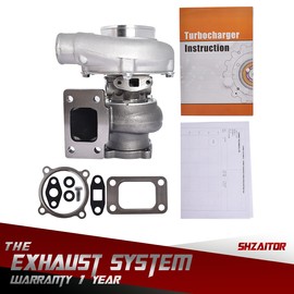 SHZAITOR Universal 0.82 A/R GT3037 GT3076 GT30 Turbocharger   T3 HUGE 4-BOLT 500+HPS