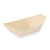 BIOZOYG Pack of 100 Wooden Bowls, 8 cm, Natural, Modern