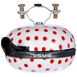 Basil Bicycle Bell, white, 80 mm
