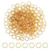 TOAOB 200pcs Stainless Steel Open Jump Rings Gold Tone O