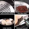 MARTE Skimmer Slotted Spoon,304 Stainless Steel Pasta Spider Strainer Ladle
